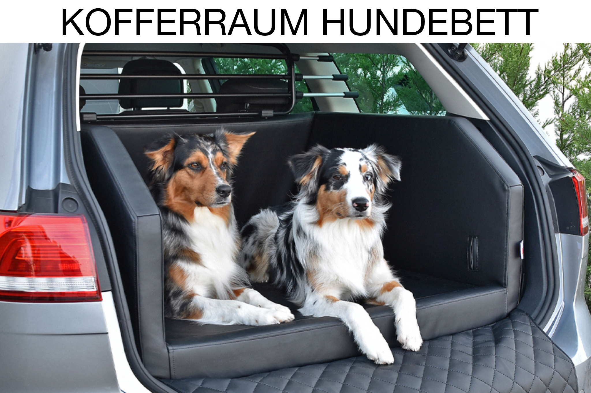 TIERVITAL NATURPRODUKTE - Auto Rücksitz Hundebett Unterlage Keilkissen