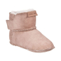 Preview: Lammfell Babyschuhe einfacher Klettverschluss beige-weiss-1