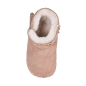 Preview: Lammfell Babyschuhe einfacher Klettverschluss beige-weiss-3