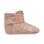 Preview: Lammfell Babyschuhe einfacher Klettverschluss beige-weiss