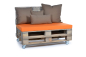 Preview: Palettenkissen Sunline Uni 120x80x8 orange-3