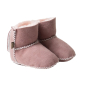 Preview: Lammfell Babyschuhe einfacher Klettverschluss beige