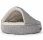 Preview: Hundebett Shell cord grau