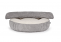 Preview: Hundebett Shell cord grau