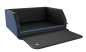 Preview: Hunde Autobett Travelmat Duo Plus 100x80 navyblack