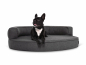 Preview: Atlanta Silverline Hundebett anthrazit 70x50 cm