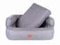 Preview: Neo Hundebett Softline grau 70x50 cm-1