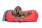 Preview: World Hundebett Kunstleder rot 90x70 cm