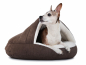 Preview: Hundebett Shell Comfort 75x75 cm braun