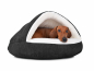 Preview: Hundebett Shell Comfort 90x90 cm schwarz