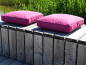 Preview: Juubag-Matratzenkissen-Softline 50x50x8 pink