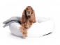 Preview: K-Nax Hundebett Kunstleder 95 cm weiss
