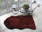 Preview: Lammfell Patchwork Teppich rot