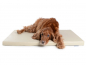Preview: Hundematte Luvano Kunstleder 80x60 cm creme