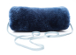 Preview: Lammfell Muff marineblau