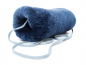 Preview: Lammfell Muff marineblau