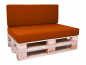 Preview: Palettenkissen Sunline Uni 60x42x8 Premium (Outdoor) terracotta