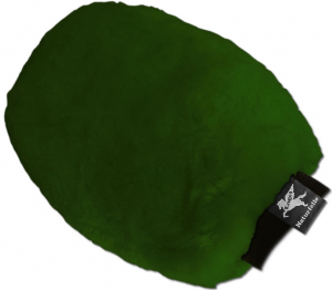 Putzhandschuh Lammfell grün