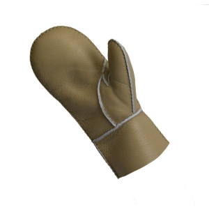 fäustinge Handschuhe beige Nappa