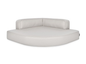 Hundebett Esquina Kunstleder 100x100 creme-1