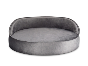 Hundebett Island Velvetline ANTHRAZIT Ø 70cm-3