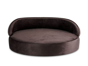 Hundebett Island Velvetline BRAUN Ø 85cm-3