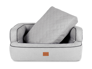 Neo Hundebett Luxuryline silber 110x90 cm-2