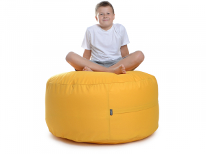 Juubag-rondo-Nylon-Sitzpouf 60cm gelb
