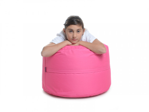 Juubag-rondo-Nylon-Sitzpouf 60cm pink