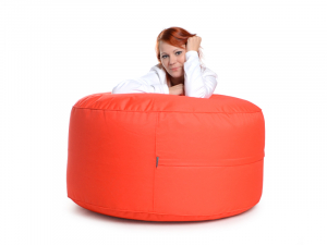 Juubag-rondo-Nylon-Sitzpouf 90cm rot