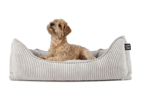 Hundebett Dreamer Cordline 90x70 cm SILBER