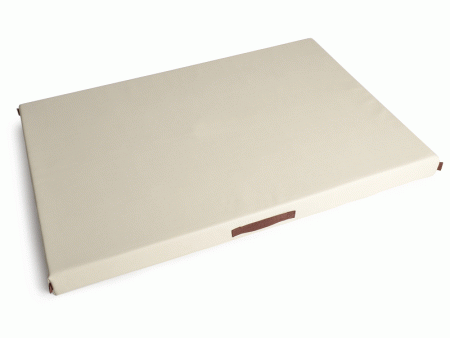 Select+ Hundematte Kunstleder creme 80x60x8 cm