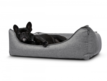 Hundebett Dreamcollection Softline 70x50 cm silber