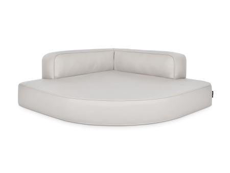 Hundebett Esquina Kunstleder 100x100 creme-1