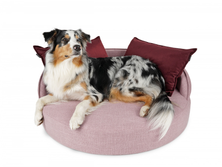 Hundebett Island Struqturo ROSA Ø 85cm