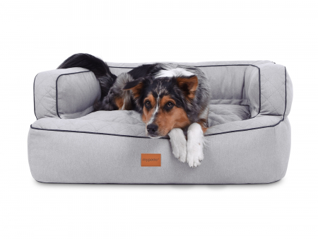 Neo Hundebett Luxuryline silber 110x90 cm