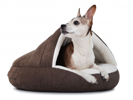 Hundebett Shell Comfort 75x75 cm braun