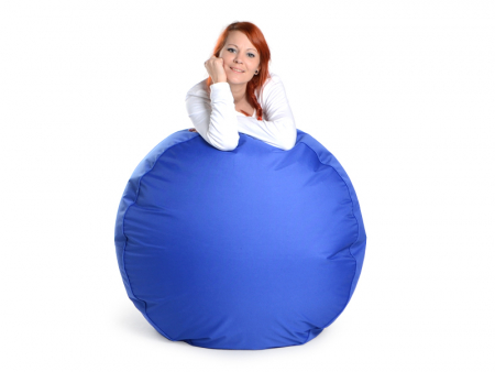 Juubag-rondo-Nylon-Sitzpouf 90cm blau