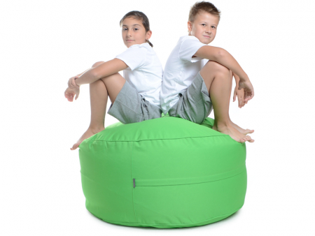 Juubag-rondo-Nylon-Sitzpouf 90cm grün