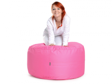 Juubag-rondo-Nylon-Sitzpouf 90cm pink