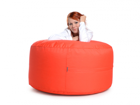 Juubag-rondo-Nylon-Sitzpouf 90cm rot