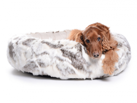 K-Nax Hundebett Fake Fur 95 cm brauncreme